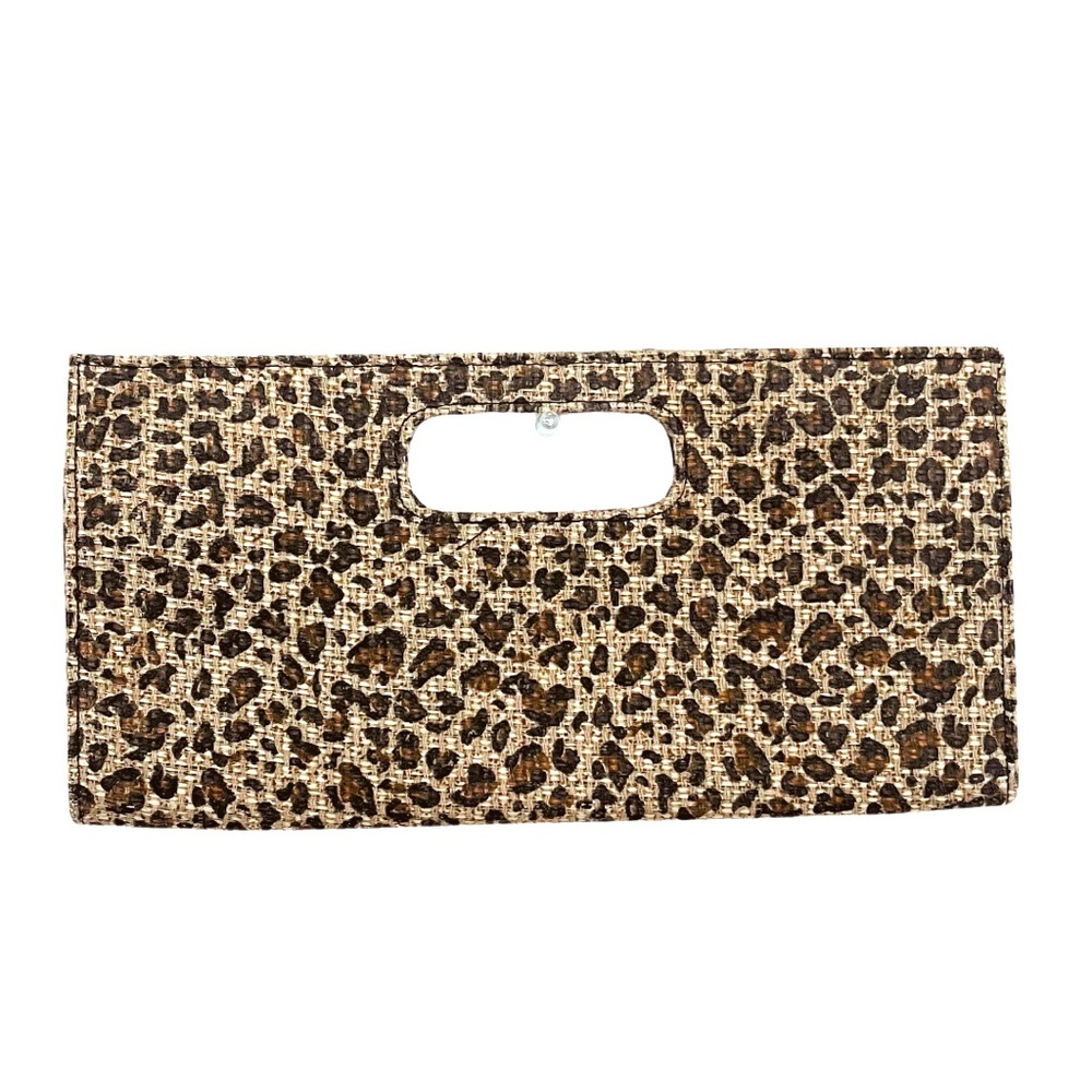 GIANNINI LEOPARD PRINT ENVELOPE CLUTCH